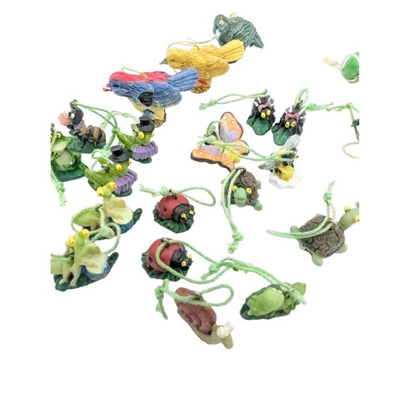 Vintage Resin Miniature Fruit & Animal hanging Ornaments Figurine Charms Set - Picture 11 of 11